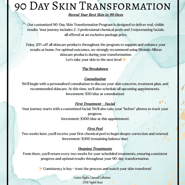 90 Day Skin Transformation at Hello Beautiful Skin Spa in Owensboro, KY